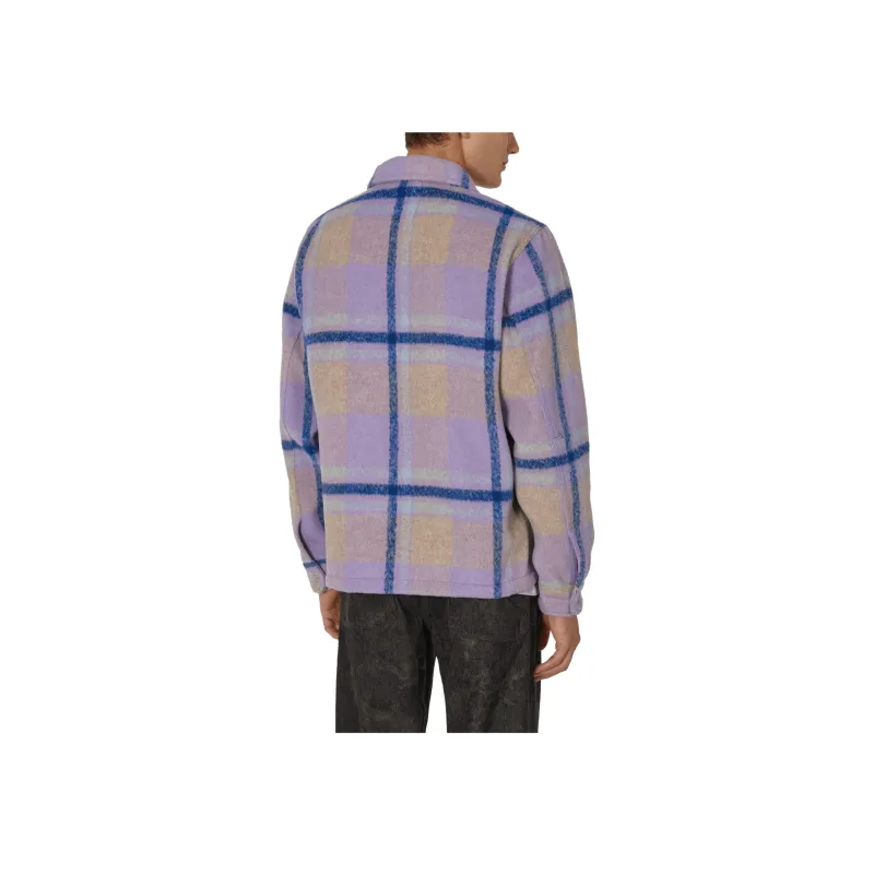 PLEASURES Folklore Plaid Felted Jacket-2