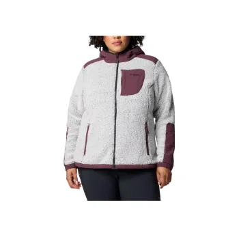 Columbia Omni-Heat Arctic Crest Sherpa Titanium Arctic Jackets Coats Women's White