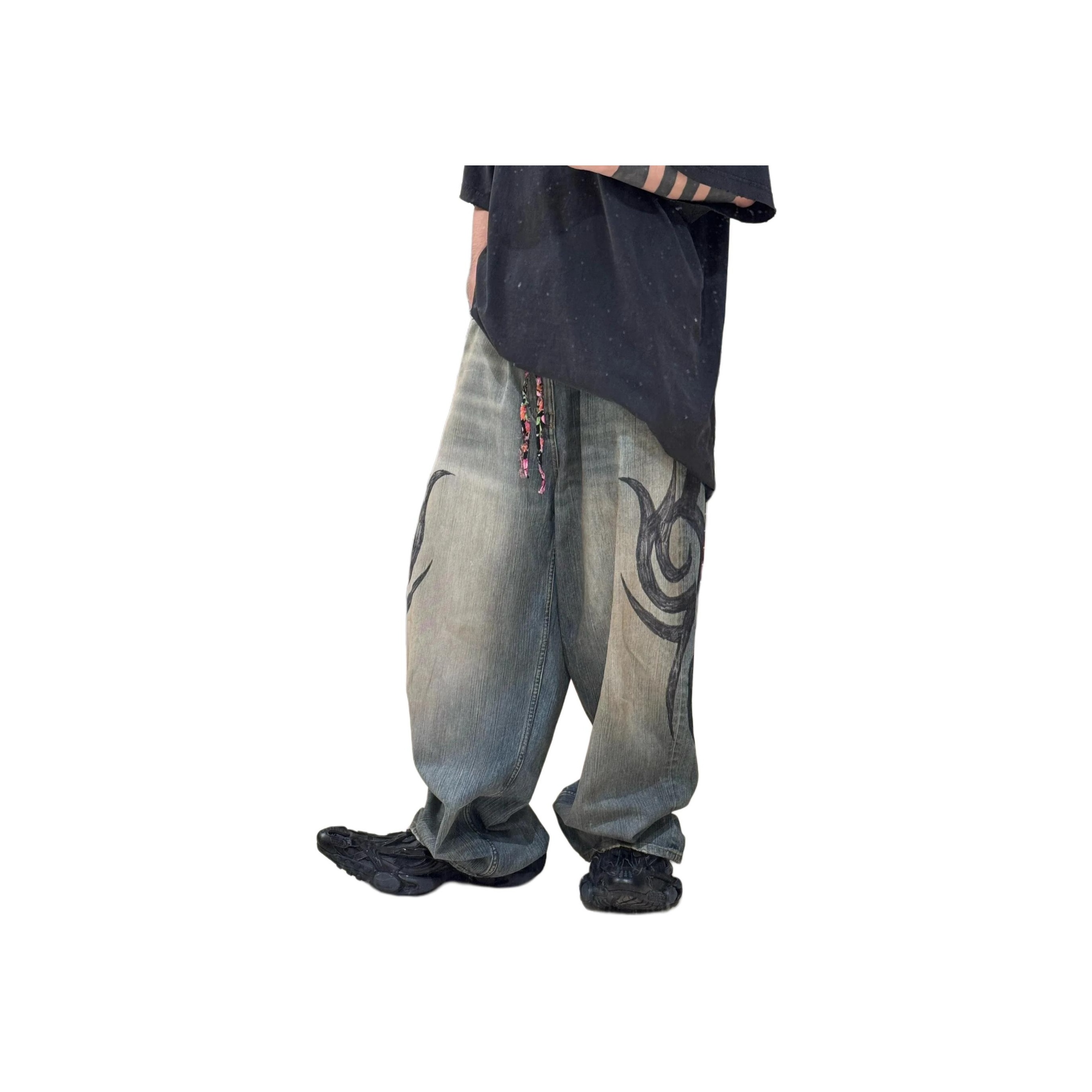 Balenciaga Drop-crotch Jeans - POIZON