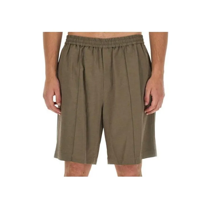 Helmut Lang Straight Leg Pull On Shorts-0