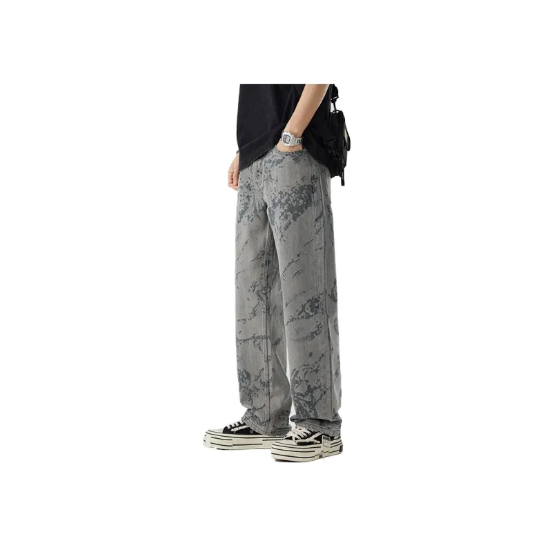 HIPANDA Jeans Men Nostalgic Blue-0