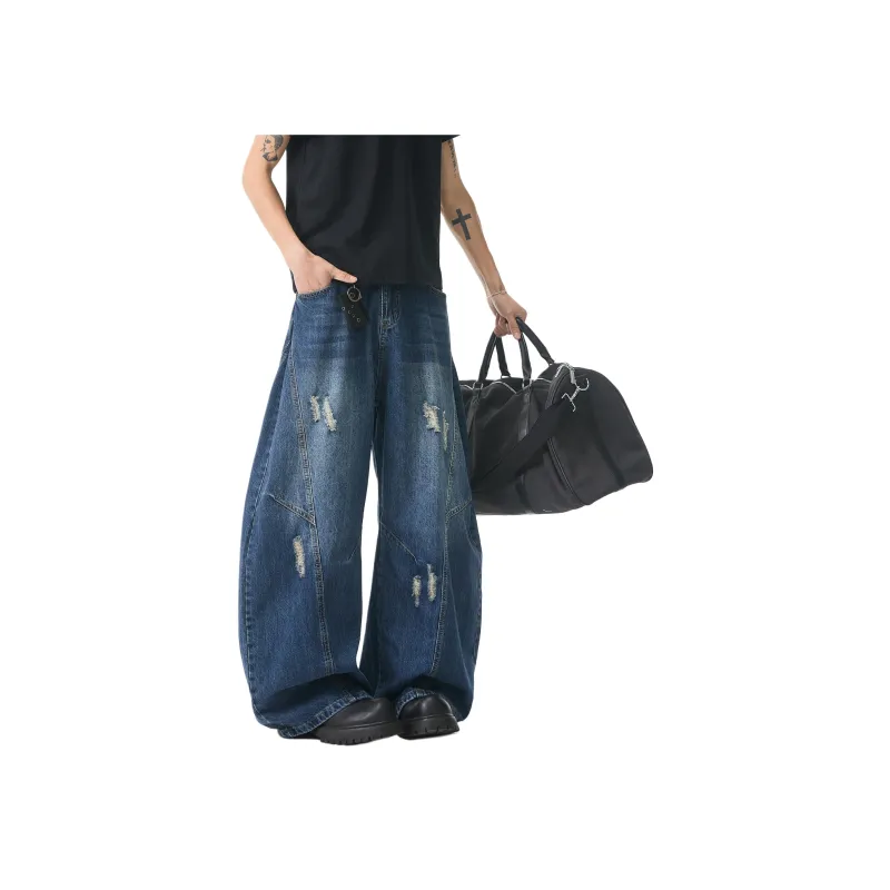 HOKLV Jeans Unisex-7