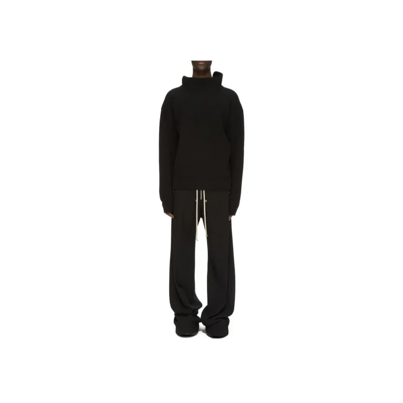 RICK OWENS High Neck Knitted Jumper-2