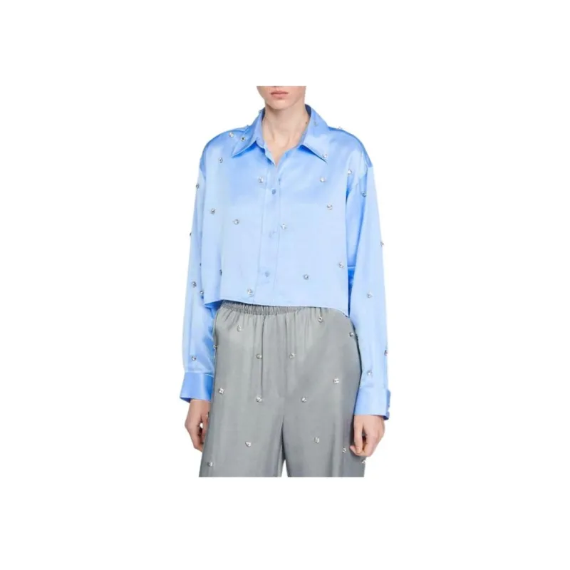 Sandro Shirts Women's Sky Blue-1