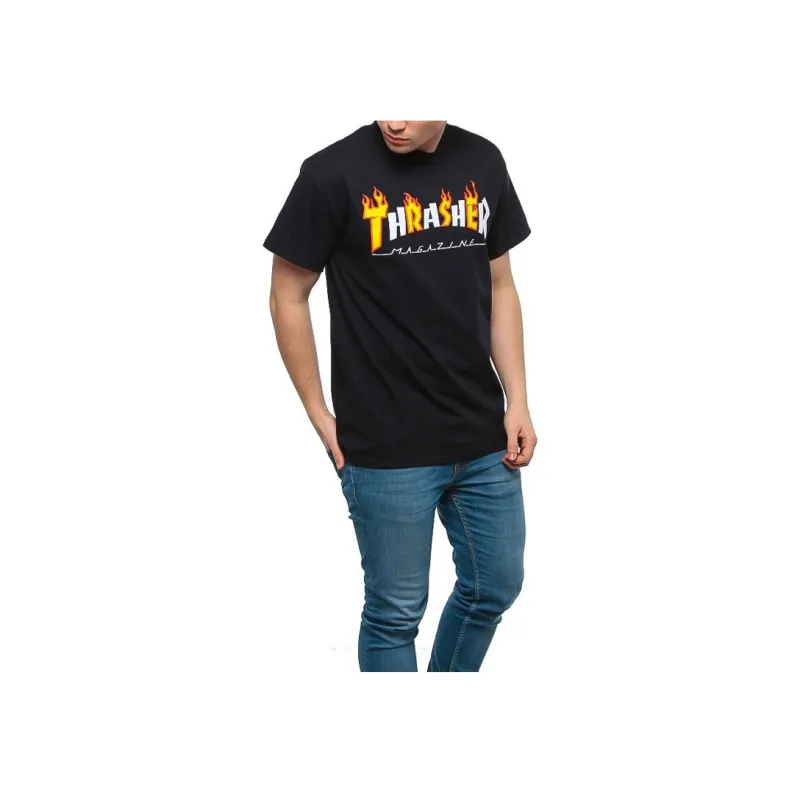 Thrasher T Shirt Unisex Black US Version-2
