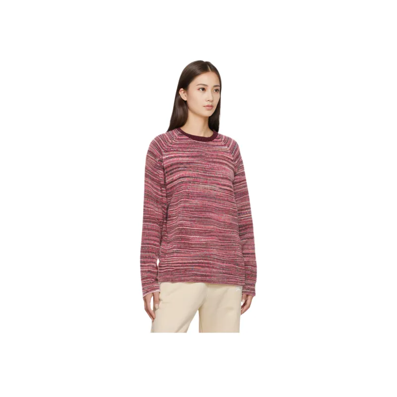 Stussy Textured Knit Contrast Collar Crew-5