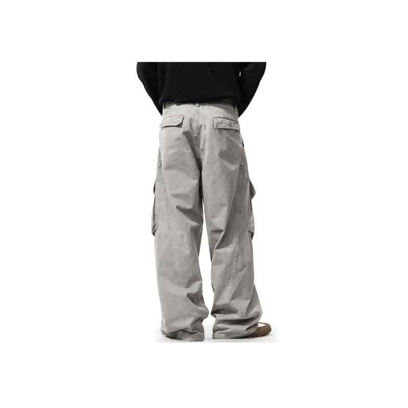 GTRG Casual Pants Unisex Smoke Gray-5