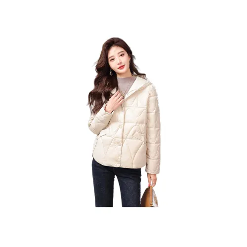 IVENI 아이보리 여성 패딩 점퍼
