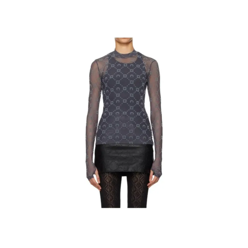 Marine Serre Second Skin Semi Sheer Top-2