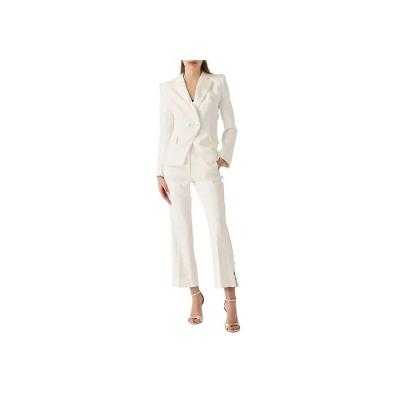 Elisabetta Franchi Satin Banded Crepe Tuxedo Trousers-3