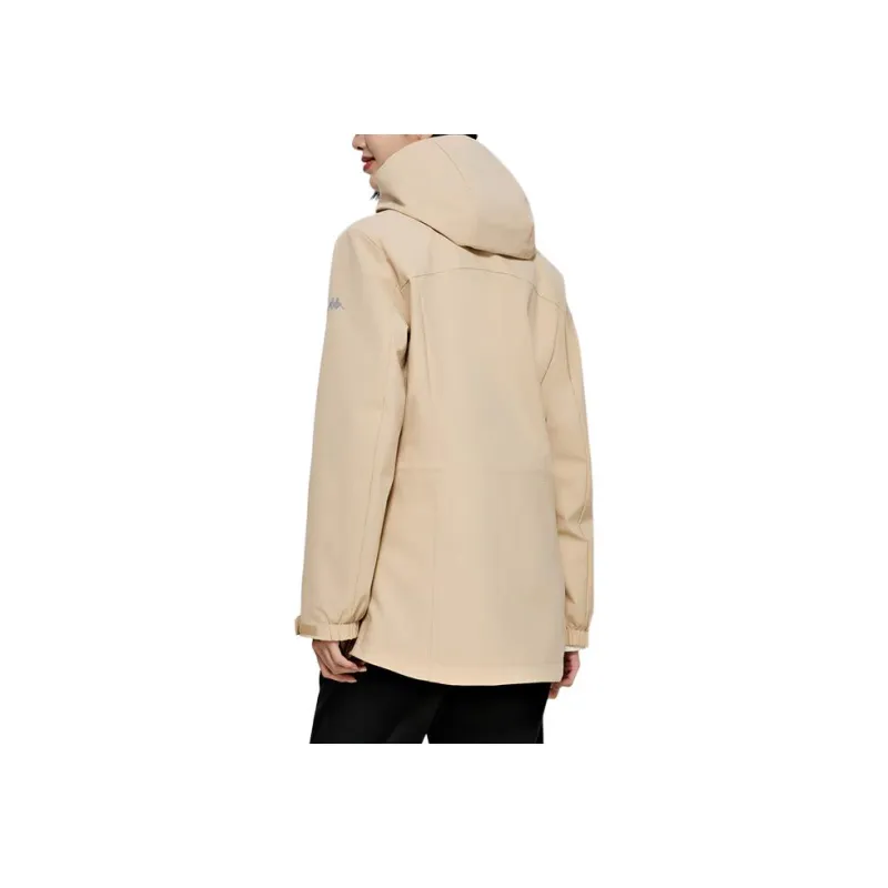 Kappa Jackets Coats Women's Khaki-3