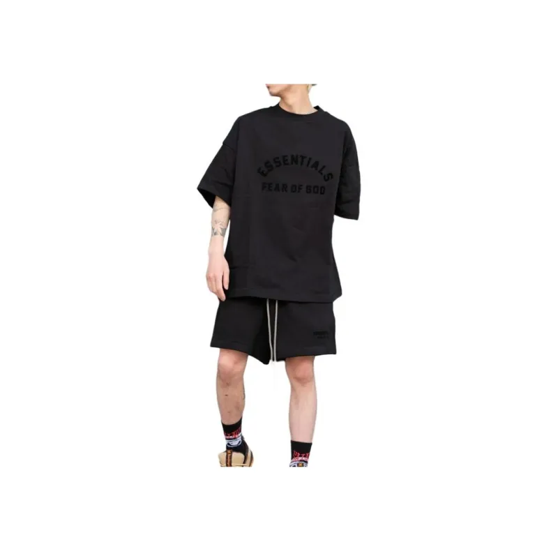 Fear Of God Essentials Logo print Cotton T shirt-2
