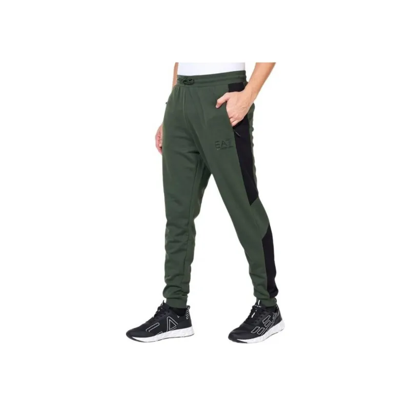 EMPORIO ARMANI Knitted Sports Pants Men's Dark Green-0