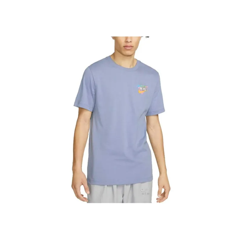 Nike Set-in Sleeve T-Shirt Men's Steel Blue-3