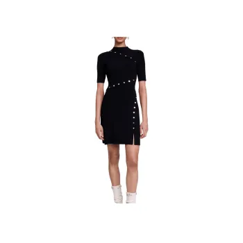 Maje Short Sleeved Dresses Women's Black