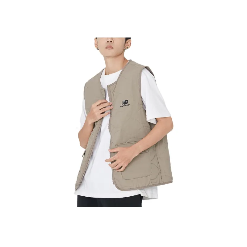 New Balance Jackets Men Khaki-5