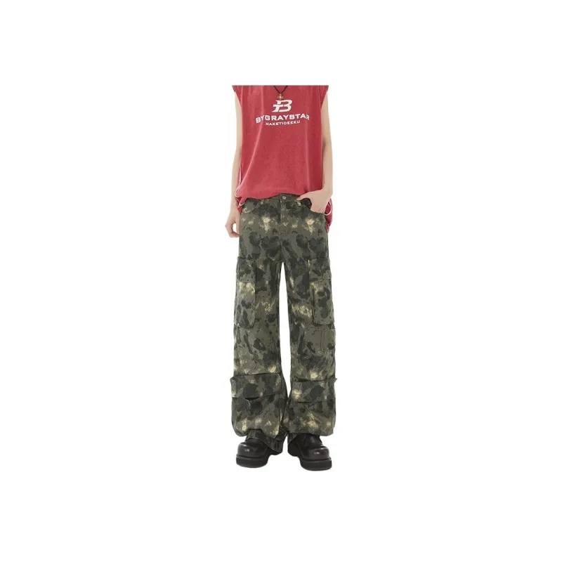 FONDLOOK Pants Men's Camouflage-0