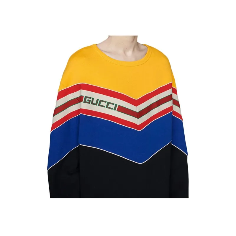 GUCCI Chevron Stripe Sweatshirt-4