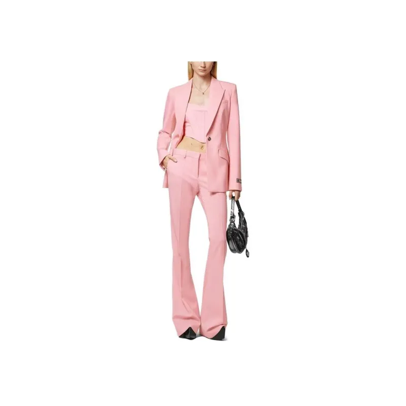 VERSACE High-Waist Flared Trousers-1