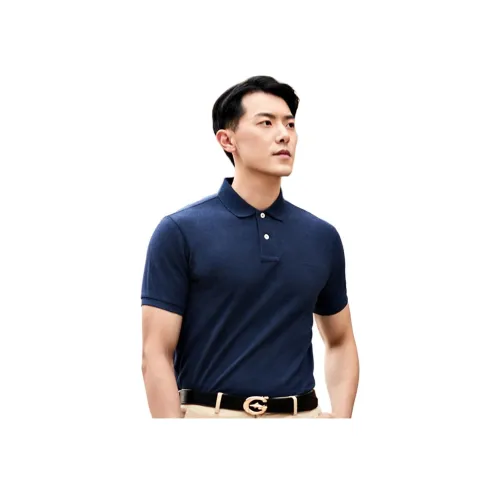 GOOD LUCK GLADIUS 네이비 블루 남성 폴로 셔츠