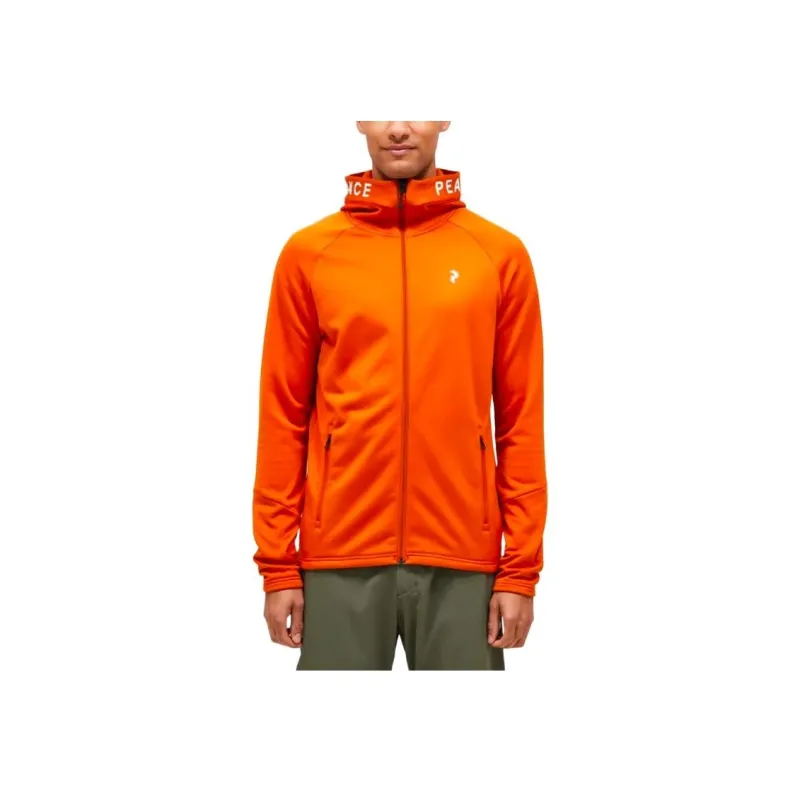 PEAK PERFORMANCE M Rider Zip Hood Jacket Men's Flame Orange-3