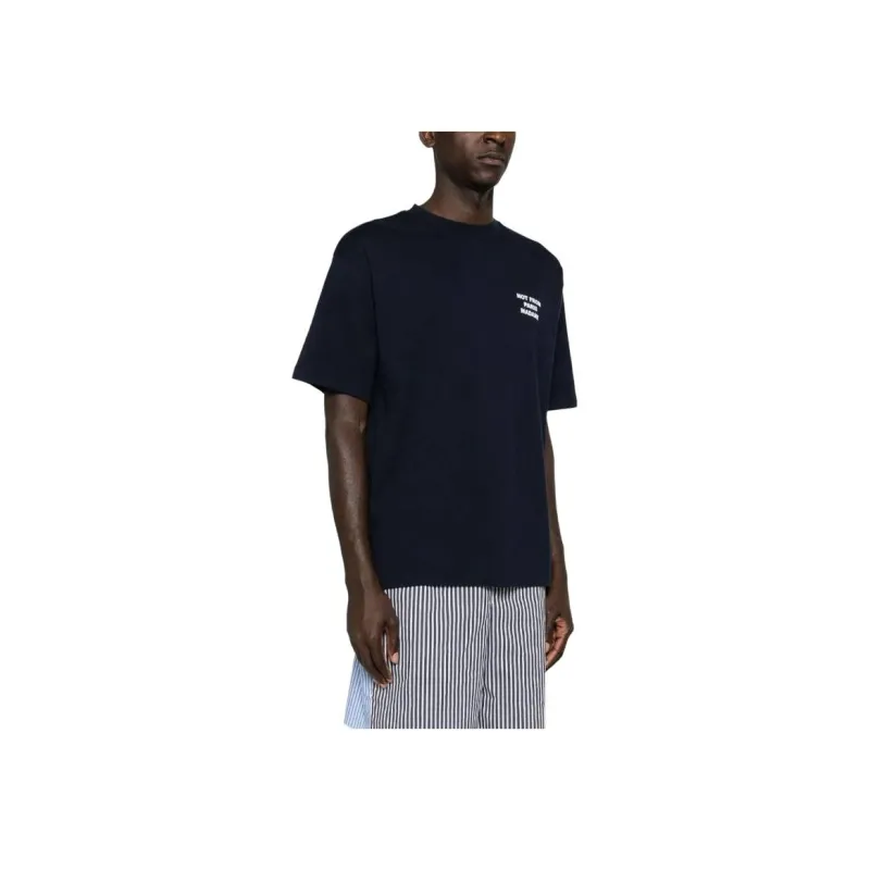 Drôle De Monsieur Slogan print Cotton T shirt-3