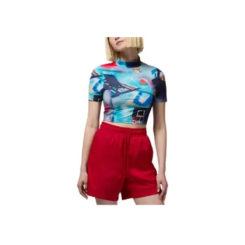 Jordan Women's Printed Short Sleeve Knit Crop Top