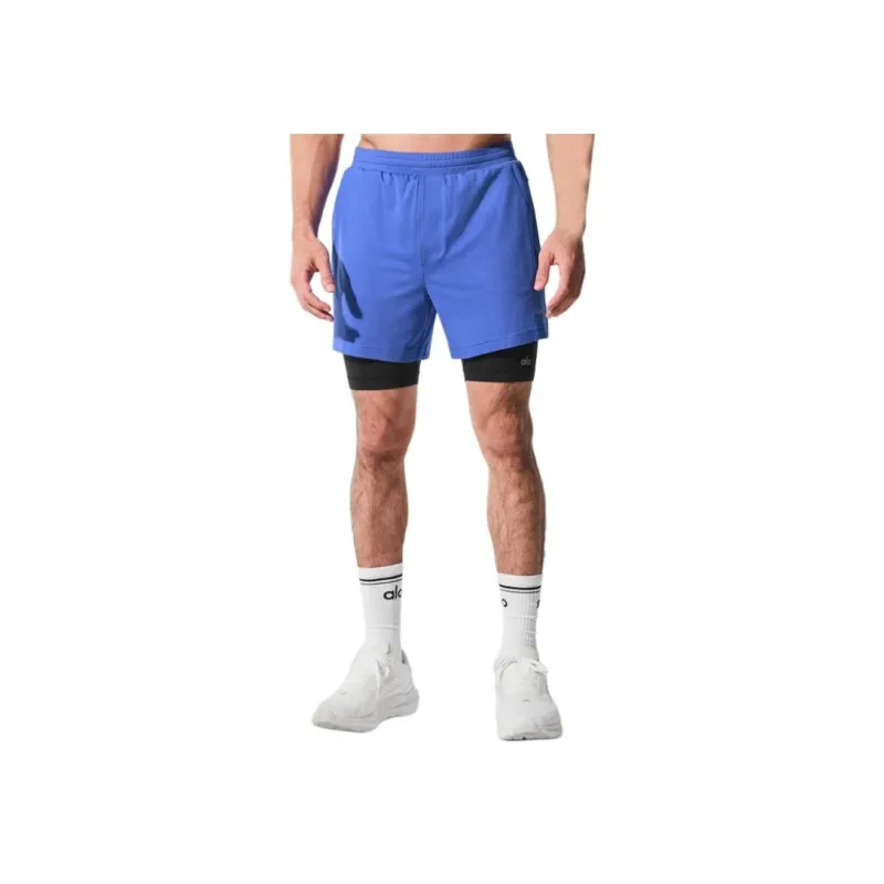 Alo Yoga Casual Shorts Men's Dark Green-3
