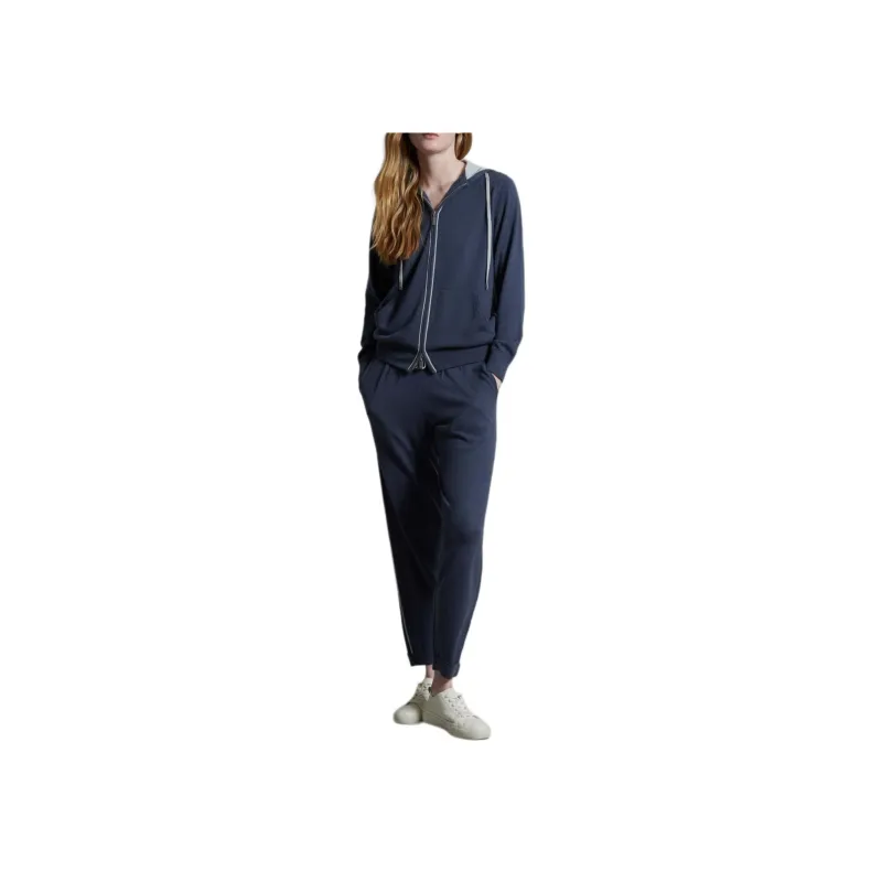 COLOMBO Knitted Sweatpants Women's Light Blue-0