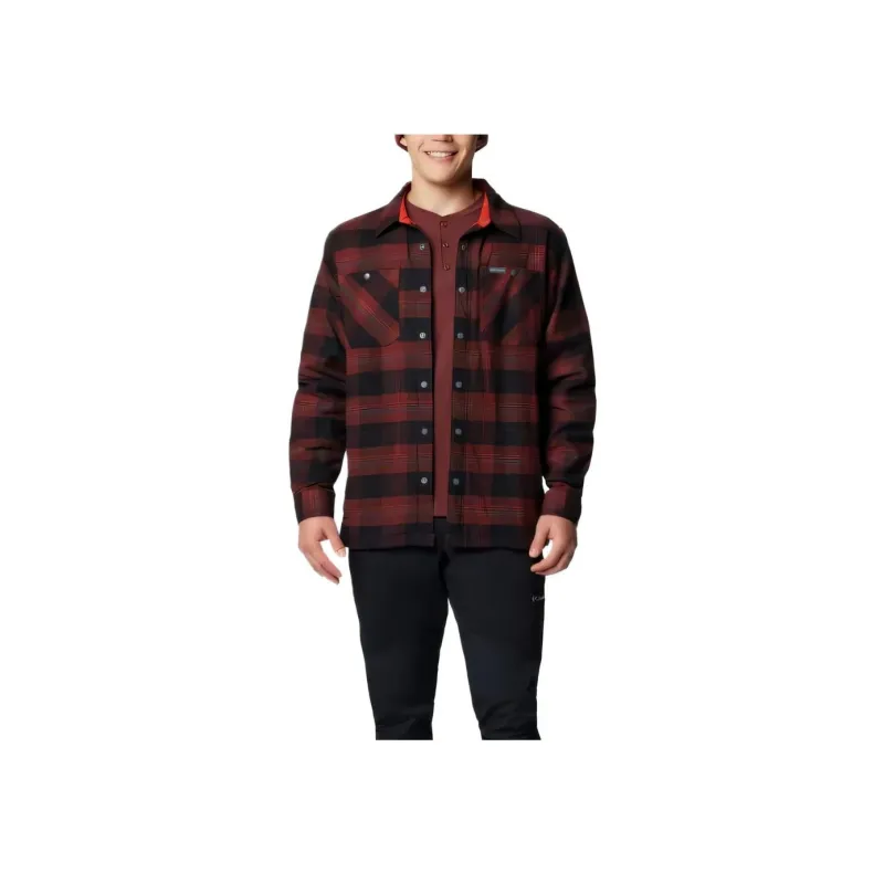 Columbia Cornell Woods Shirt Men's Red Brown-0