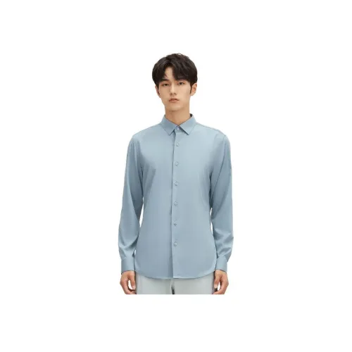 지오지아 블루 남성 셔츠