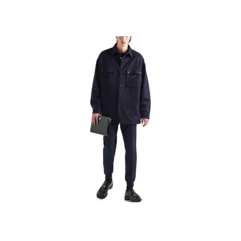 PRADA Tapered Wool Trousers-2