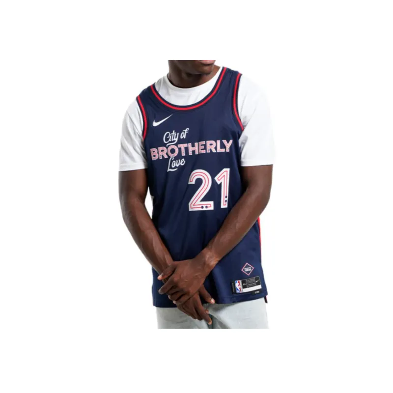 Nike Dri Fit Nba Swingman Joel Embiid Philadelphia 76Ers City Edition 2023/24 Jersey-2