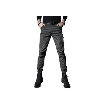 Devanro Casual Pants Men's Medium Gray