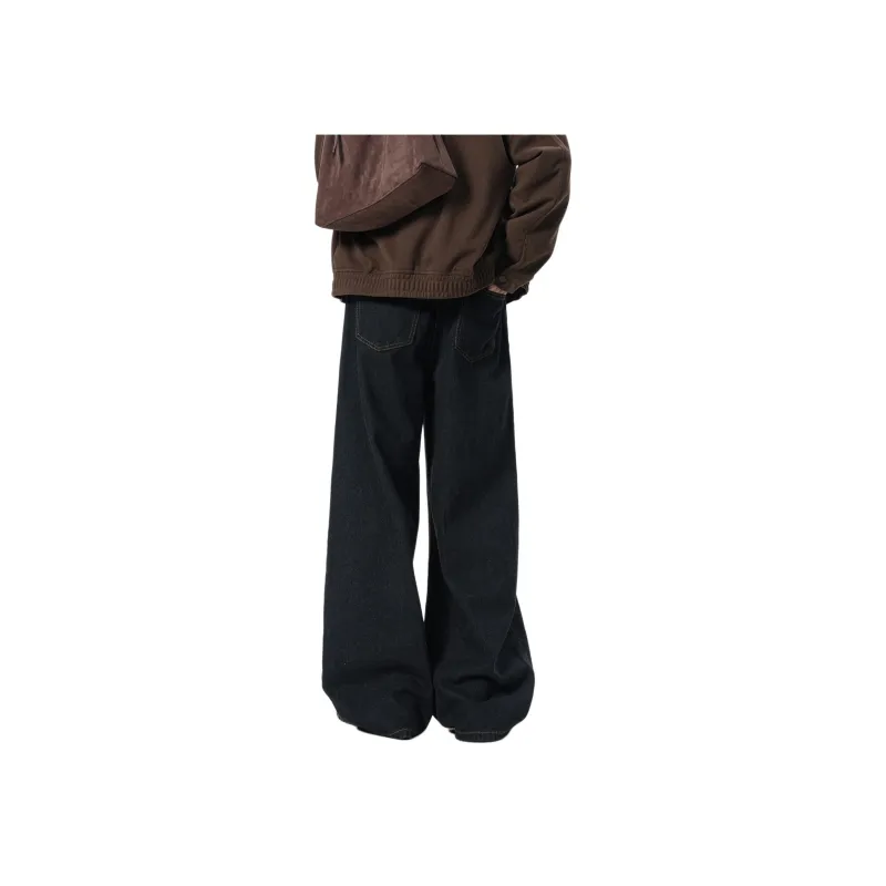 QOTRIOCK Jeans Unisex Black-1