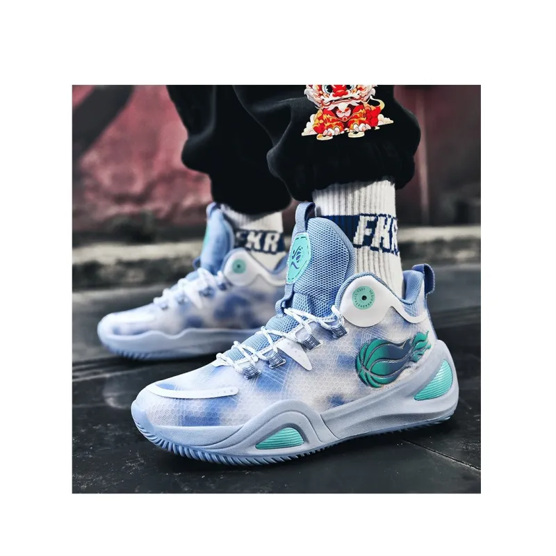 ATAY Shock Absorbers With Slip Resistant And Abrasion Resistant Properties Mid Top Basketball Shoes Unisex-12