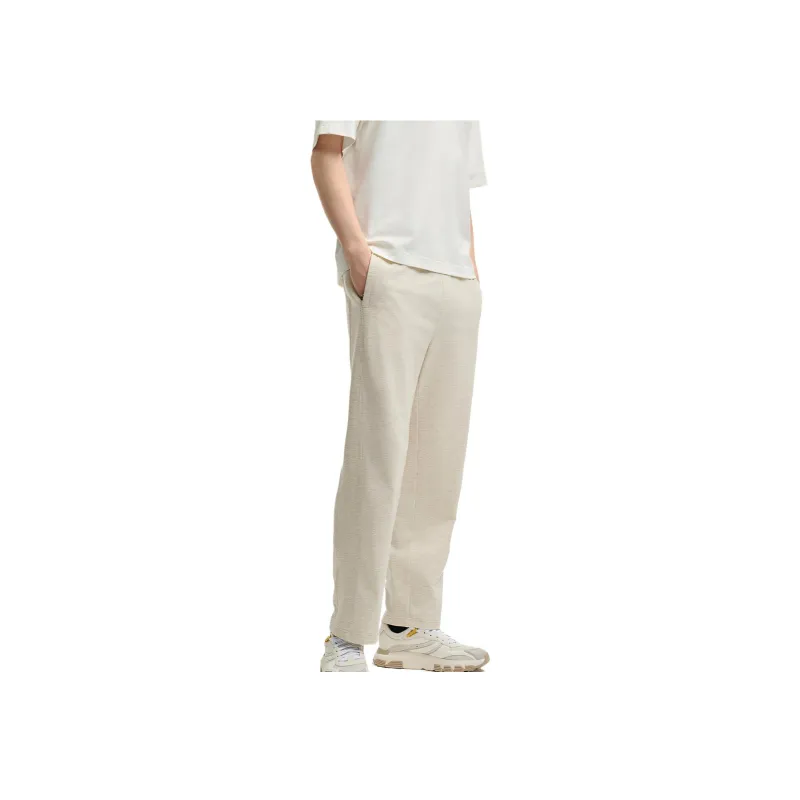 FILA MILANO Collection Casual Pants Men's Khaki Gray LK-4