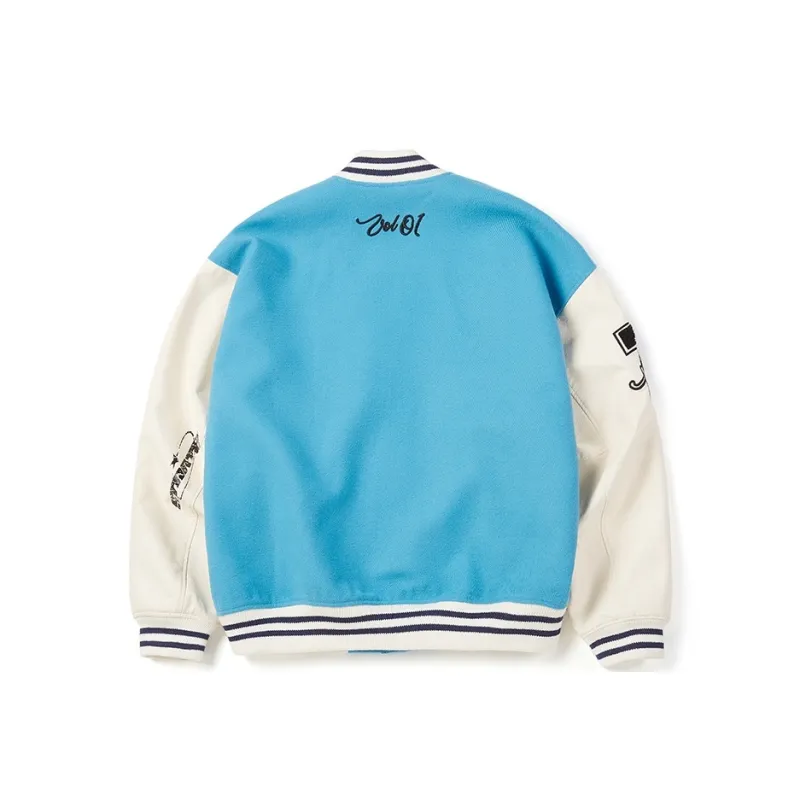 STARTER Baseball Jacket Unisex Bright Blue-1