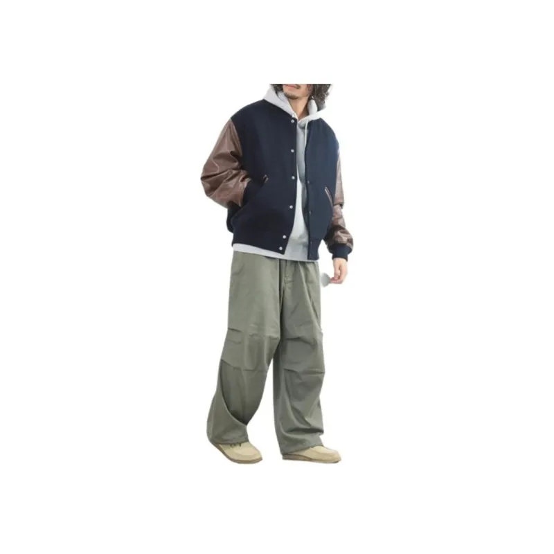 Beams Casual Pants Men's Olive Green-2