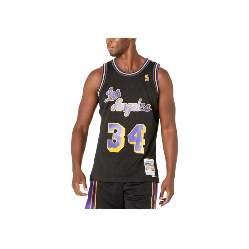 Mitchell Ness Basketball Jerseys Men Black-2