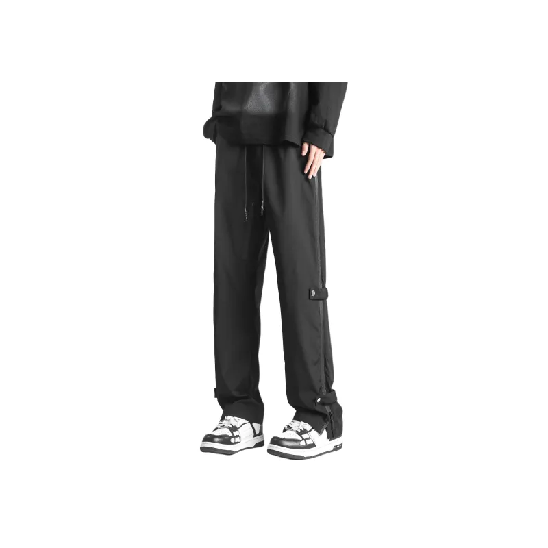 Nuthink Casual Pants Unisex Black-0