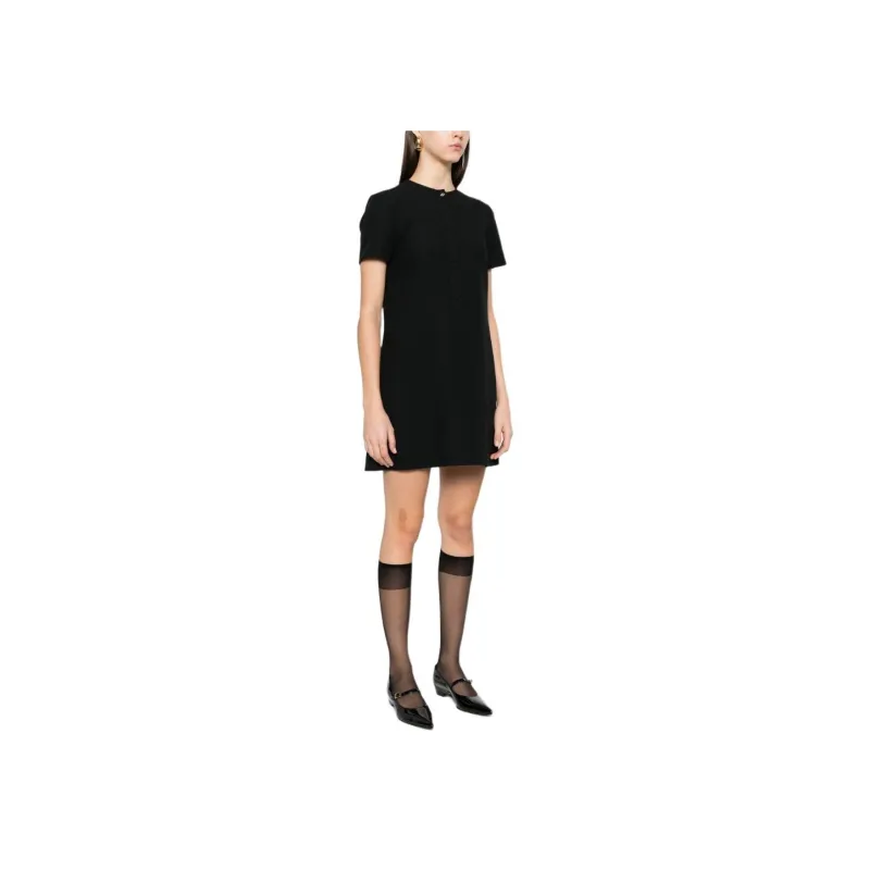GUCCI Rear Zipped Inverted Pleat Mini Dress-3