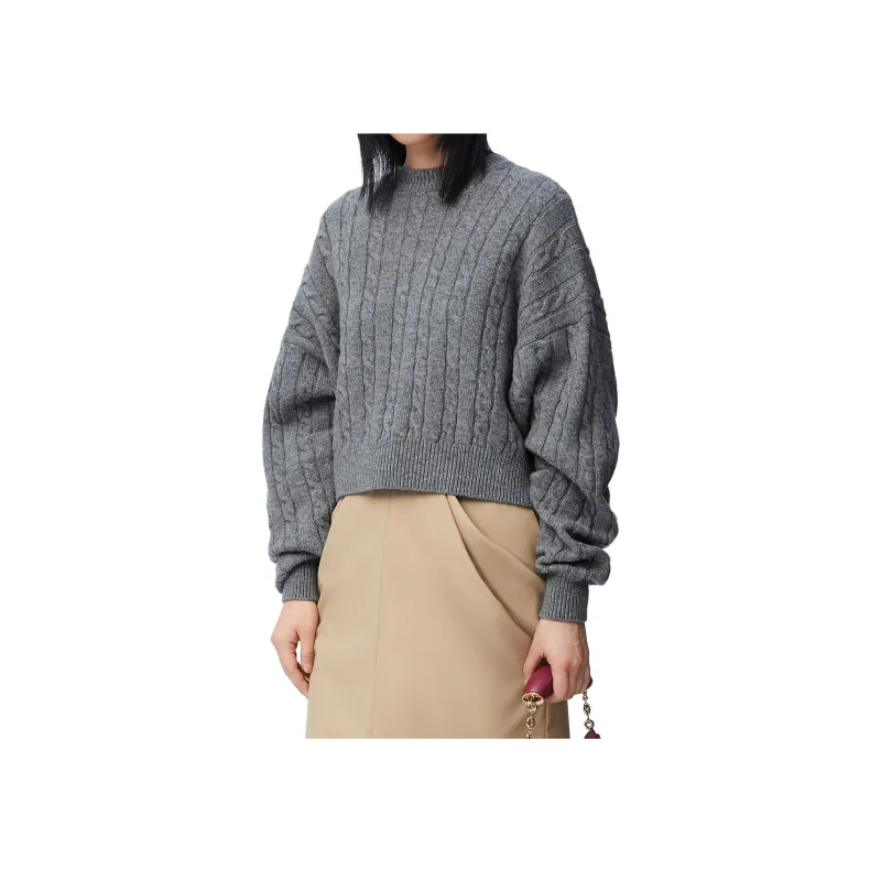 LOEWE Sweater 'Grey Melange'-3