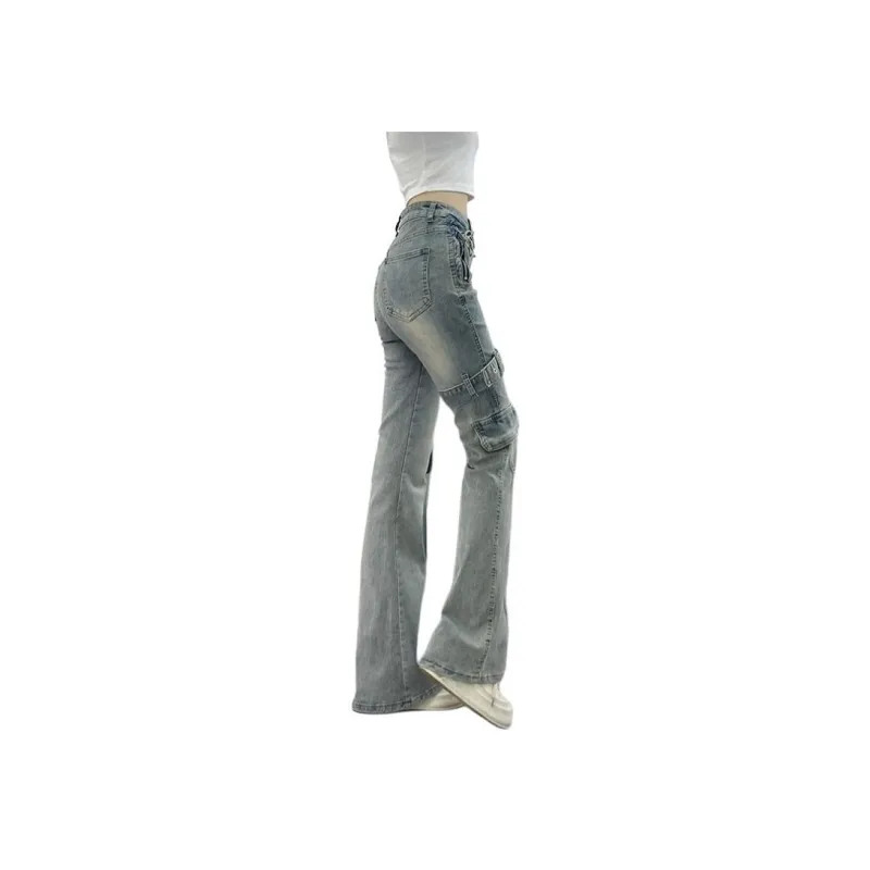 MGXEK Jeans Unisex Vintage Blue-2