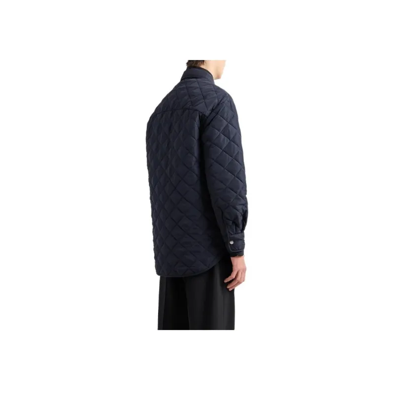 EMPORIO ARMANI Diamond quilted Nylon Blouson With Logo Pocket-2