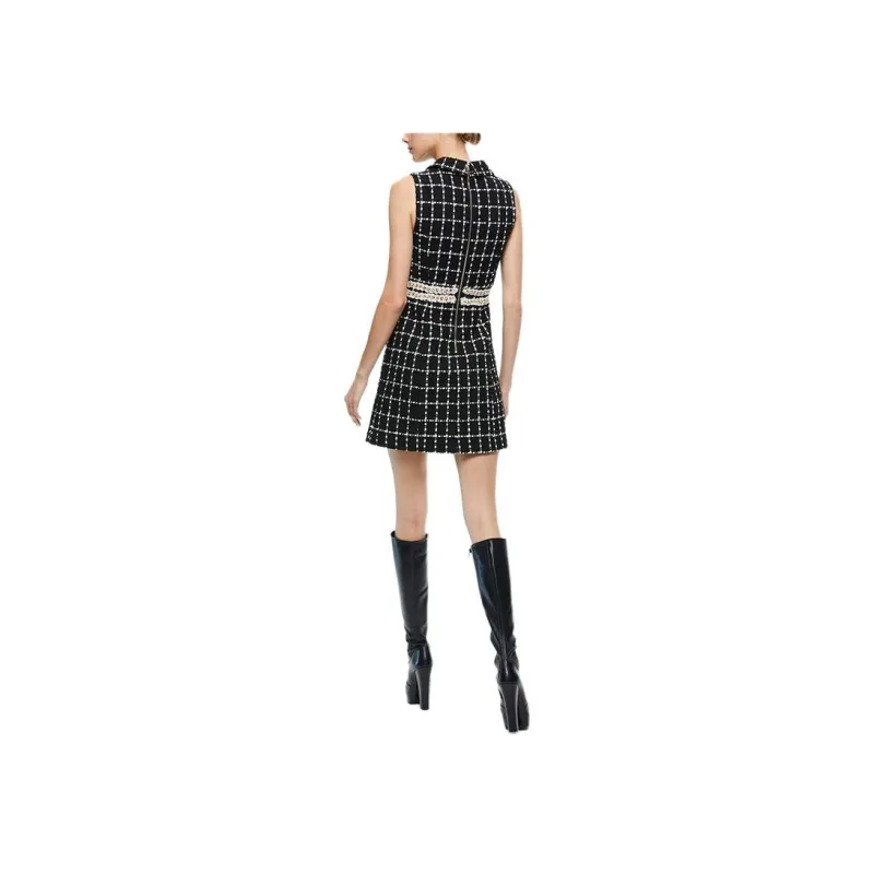 ALICE+OLIVIA Sleeveless Dress Women's Black-1