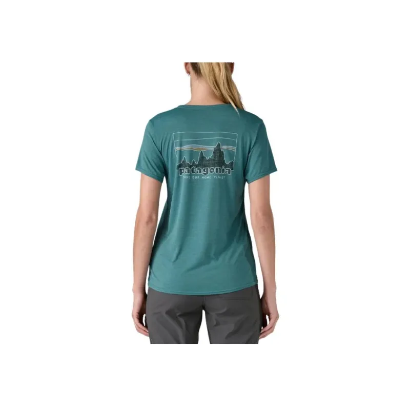 Patagonia T Shirt Women's Wetland Blue-2