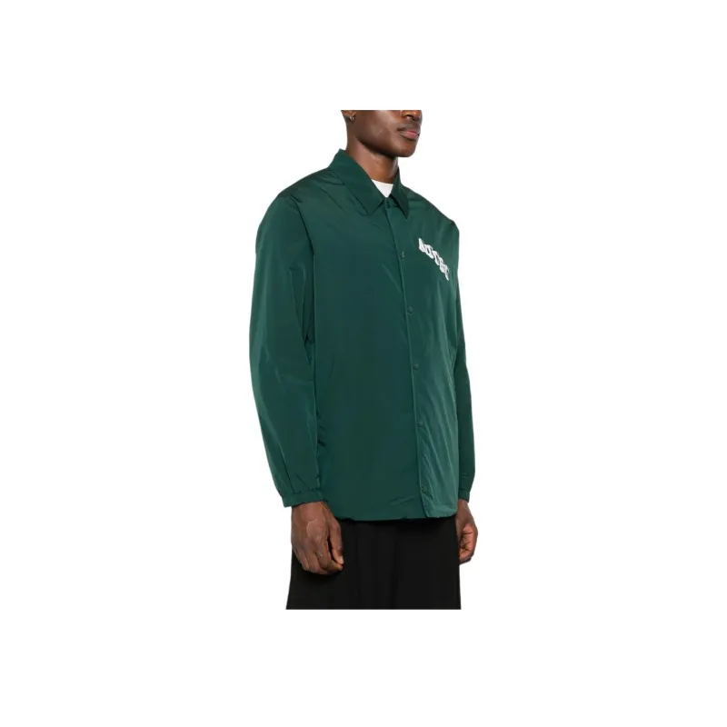 AUTRY Logo Printed Textured Coach Jacket-3