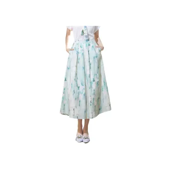 SMEN Casual Long Skirts Women's Multicolor