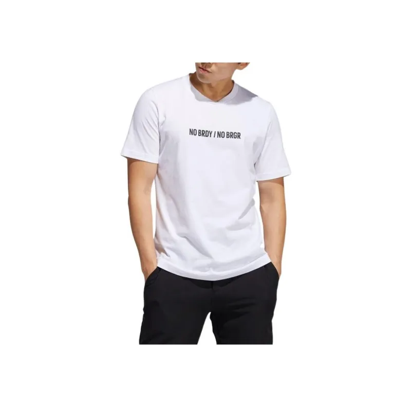Adidas T Shirts Men White-1